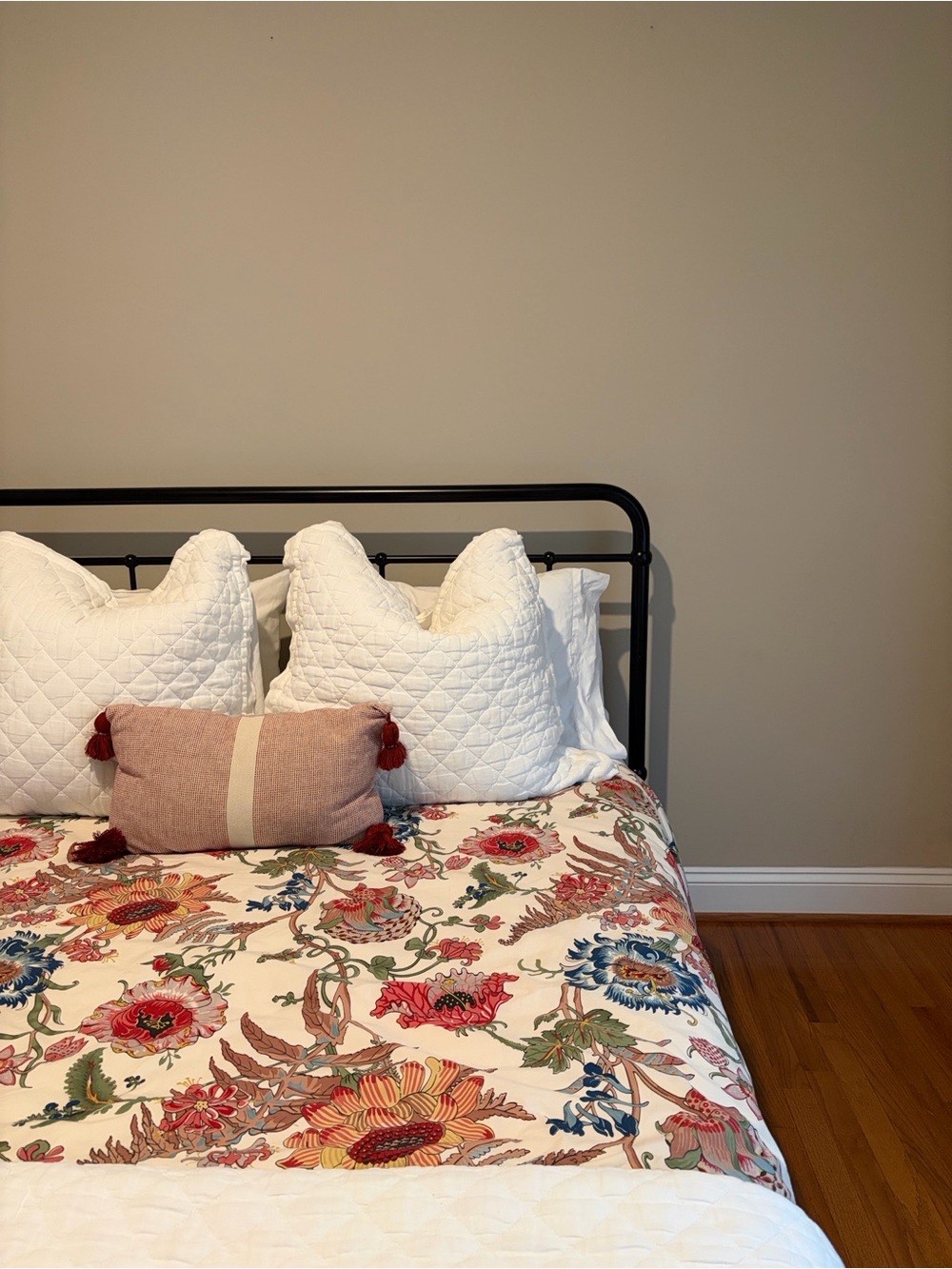 Pottery Barn Floral Duvet Cover in White, Blue, Pink, Yellow, Green